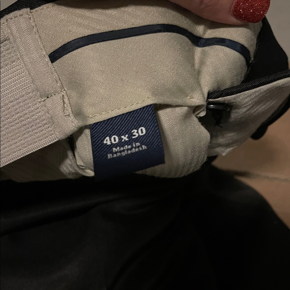 LIKE NEW Croft & Barrow Black Suit Pants - Picture 2 of 5